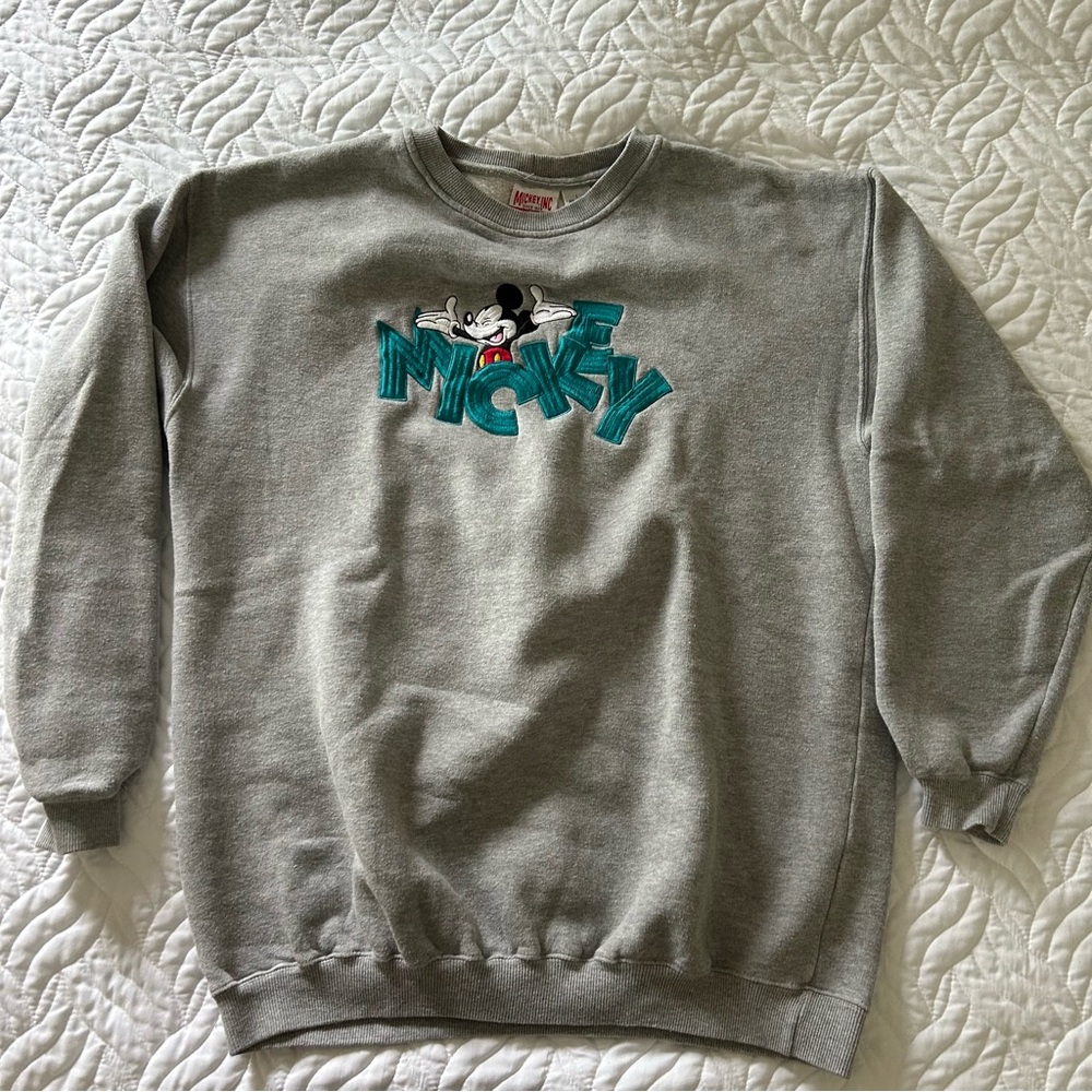 Mickey ink Crewneck grey sweatshirt
